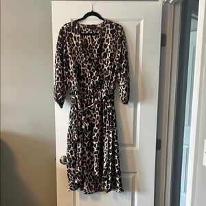 Lane Bryant Animal Print Long Sleeve Dress